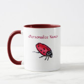 Lady Bug Tasse (Personalisieren mit Namen) (Links)