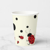 Lady Bug Theme Birthday-Baby Dusche- Pappbecher (Rechts)