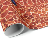 LADY BUG UND KORALE ROSE AUF GIRAFFE,LEOPARFUR GESCHENKPAPIER (Rolleneckpunkt)