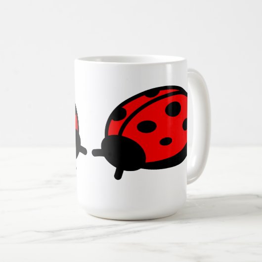 Lady Bug White Tasse (VorderseiteRechts)