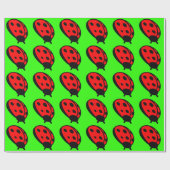 Lady Bug Wrapping Paper Geschenkpapier (Flach)