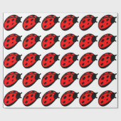 Lady Bug Wrapping Paper Geschenkpapier (Flach)