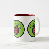 Lady Bug Zweifarbige Tasse (VorderseiteRechts)