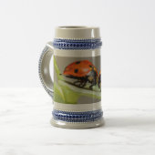 Lady Bugs 22 oz Stein Bierglas (Vorderseite Links)