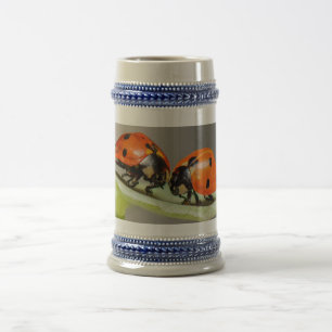 Lady Bugs 22 oz Stein Bierglas