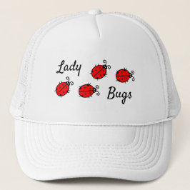 Lady Bugs Design Trucker Hat Truckerkappe