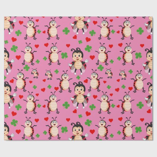Lady Bugs Geschenkpapier (Flach)