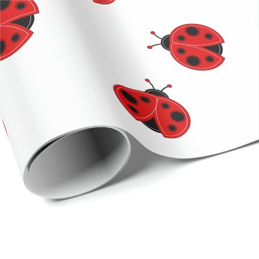 Lady Bugs Geschenkpapier (Rolleneckpunkt)