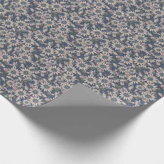 Lady Bugs in Blue Geschenkpapier (Ecke)