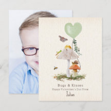 Lady Bugs & Kisses Snail Classroom Valentine Foto