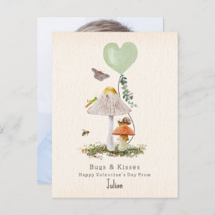 Lady Bugs & Kisses Snail Classroom Valentine Foto Postkarte