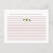 Lady Bugs Rezeptkarten Postkarte (Rückseite)