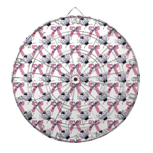 Lady Bugs und Bows Dartscheibe (vorne)