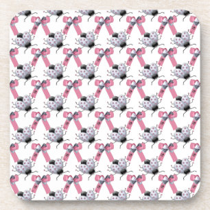 Lady Bugs und Bows Getränkeuntersetzer