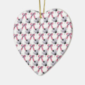 Lady Bugs und Bows Keramikornament (Links)