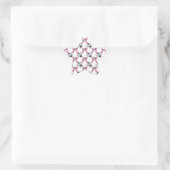 Lady Bugs und Bows Stern-Aufkleber (Tasche)