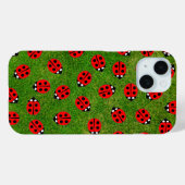 Lady Bugs und Grüngras Case-Mate iPhone Hülle (Rückseite (Horizontal))