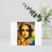 Lady Butterfly.jpg Postkarte (Stehend Vorderseite)