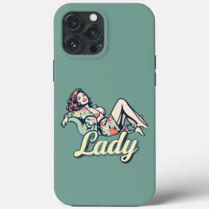 "Lady Button-Up Art iPhone 13 Pro Max Fall Case-Mate iPhone Hülle
