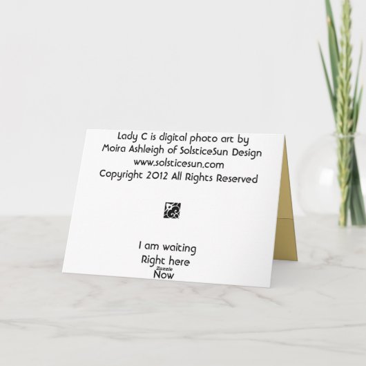 Lady C Karte (Rückseite)