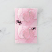 Lady Cancer Zodiac Pink Blank Karte (Innenseite)