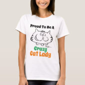 Lady Cat Lover T - Shirt (Vorderseite)
