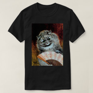 Lady Cat mit einem Fan, Louis Wain T-Shirt