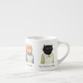 LADY CATS Espresso Cup + Text Espressotasse (Rechts)