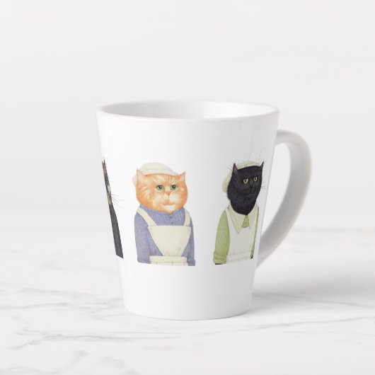 LADY CATS Latte Tasse (Rechte Ecke)