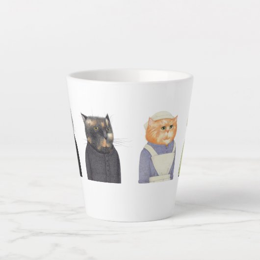 LADY CATS Latte Tasse (Vorderseite)