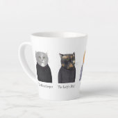 LADY CATS Latte Tasse + Text (Linke Ecke)