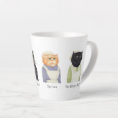 LADY CATS Latte Tasse + Text (Rechte Ecke)