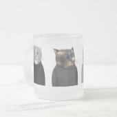 LADY CATS Mattiert Glass Tasse (Vorderseite Links)