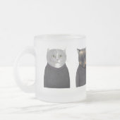LADY CATS Mattiert Glass Tasse (Links)