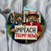 Lady Cats sagt Impeach Trump Button (Beispiel)