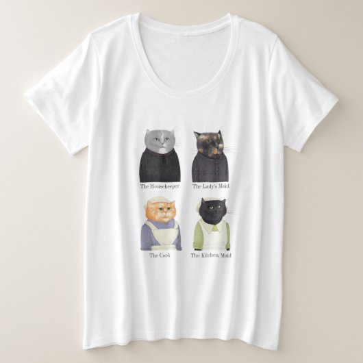 LADY CATS Women's Plus Size T - Shirt (Design vorne)