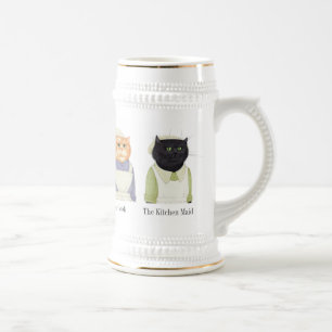 LADY CATStein + Text Bierglas