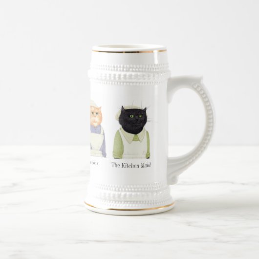 LADY CATStein + Text Bierglas (Rechts)