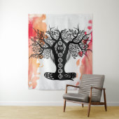 Lady Chakra Tree Wandteppich (Beispiel)