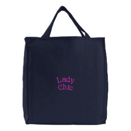 Lady Chic Bestickte Tragetasche