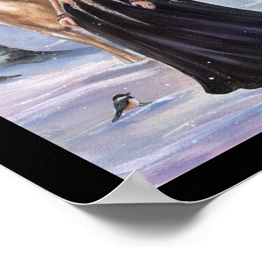 Lady Chickadee Fantasy Art von Renee Lavoie Poster (Ecke)