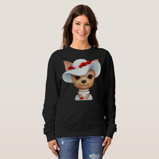 Lady Chihuahua Sweatshirt (Vorne ganz)