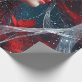 Lady Christmas Geschenkpapier (Ecke)