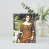 Lady Clare mit Fawn Postkarte (Stehend Vorderseite)