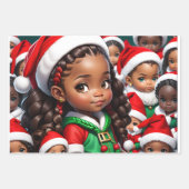 Lady Claus Geschenkpapier Set (Vorderseite 2)