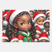 Lady Claus Geschenkpapier Set (Vorderseite)