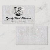 Lady Cleaner | Marmoruntergrund Visitenkarte (Vorne/Hinten)