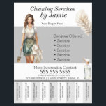 Lady Cleaning Service Business Tee Off Flyer<br><div class="desc">Moderne Flyer für Reinigungsservice</div>