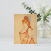 Lady Cocyte von Toulouse-Lautrec Postkarte (Stehend Vorderseite)