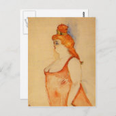 Lady Cocyte von Toulouse-Lautrec Postkarte (Vorne/Hinten)